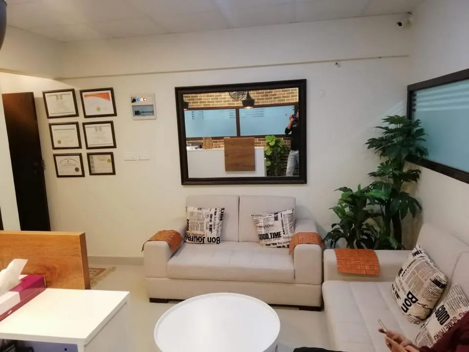 Clinic interior with certificates, Dr. Shahid Islam Dental Clinic