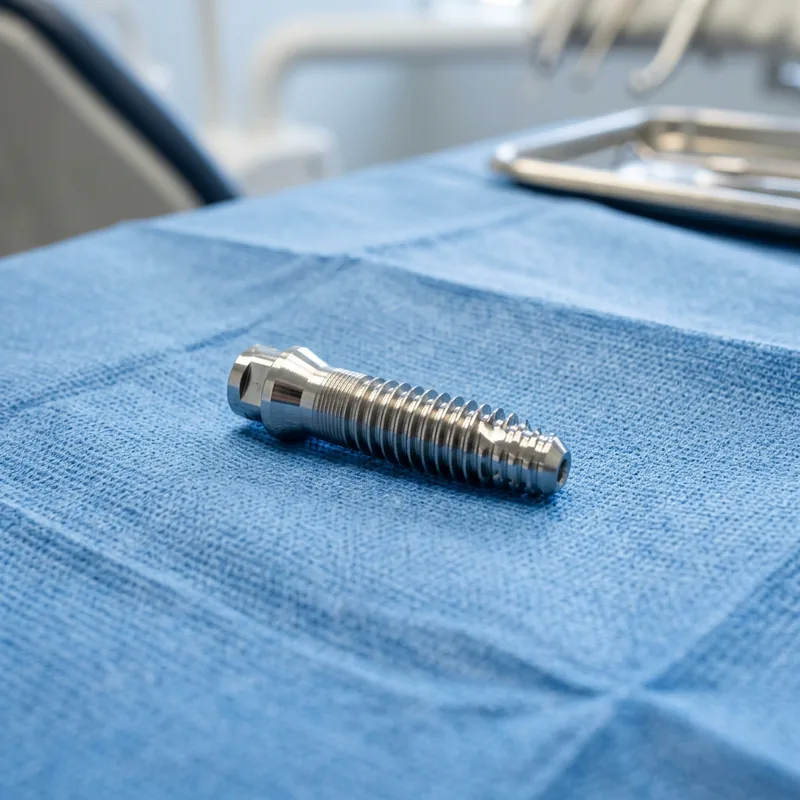 Dental implant procedure and digital imaging at clinic