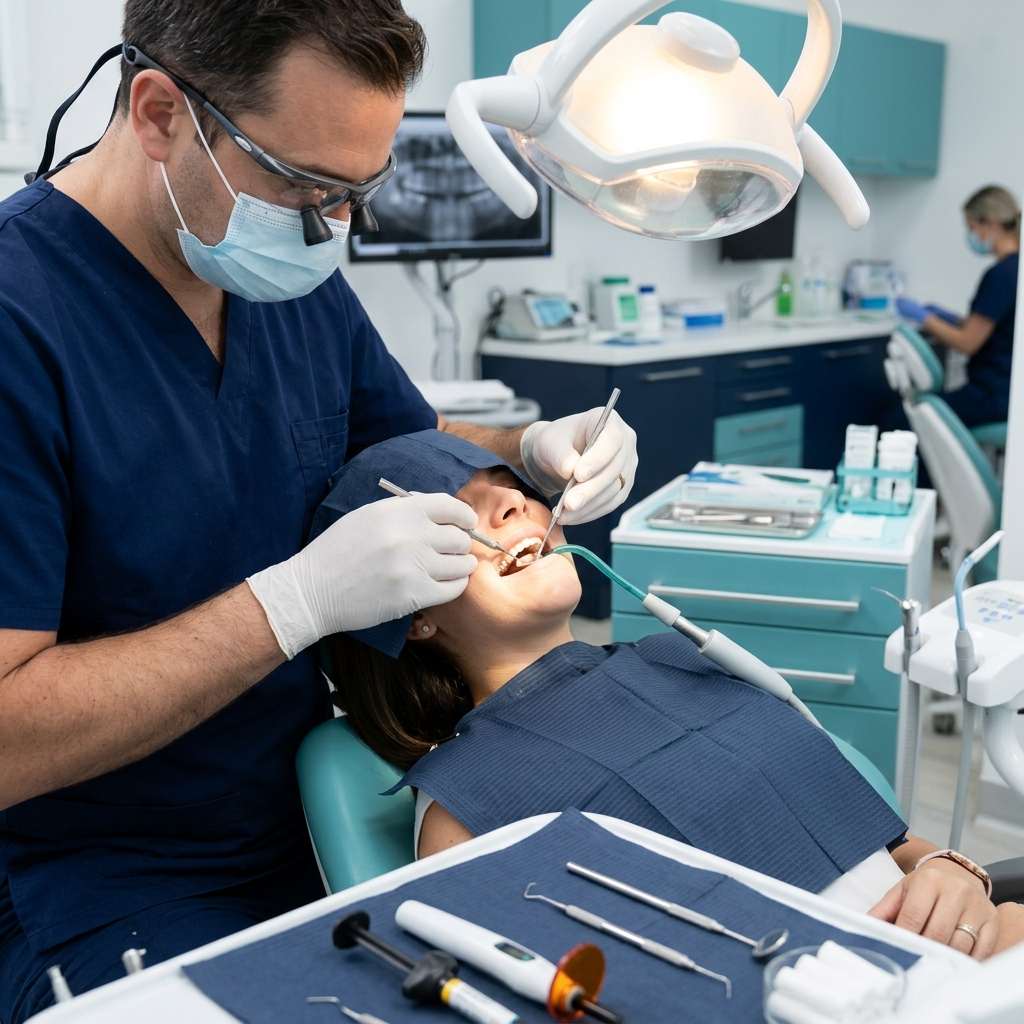 Tooth filling Karachi: natural-looking composite filling