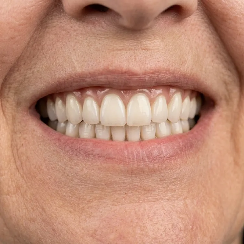 Real patient after same-day dental implants at DHA Phase 5 clinic showing a perfectly restored smile