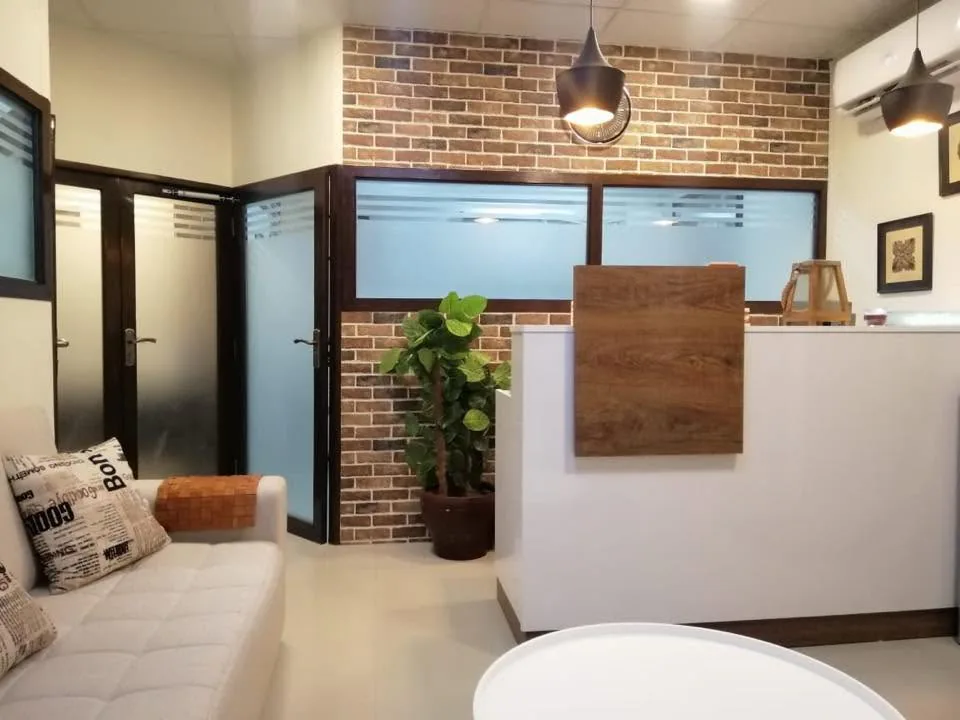 Reception area at Dr. Shahid Islam Dental Clinic, DHA Phase 5 Karachi